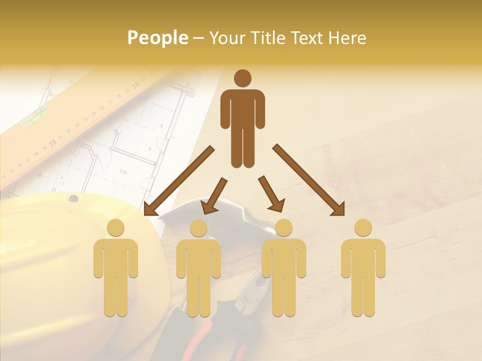 Hardhat And Tools PowerPoint Template