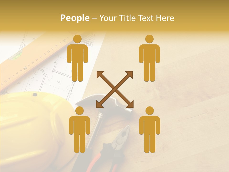 Hardhat And Tools PowerPoint Template