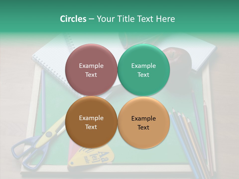Class Pens Draw PowerPoint Template