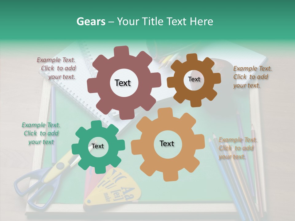 Class Pens Draw PowerPoint Template