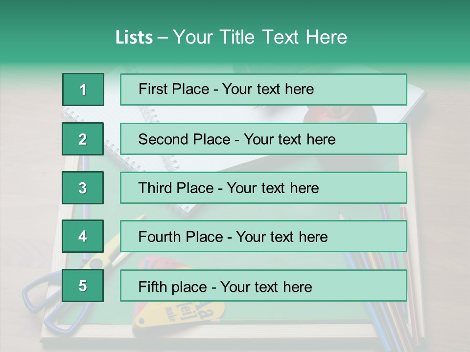 Class Pens Draw PowerPoint Template