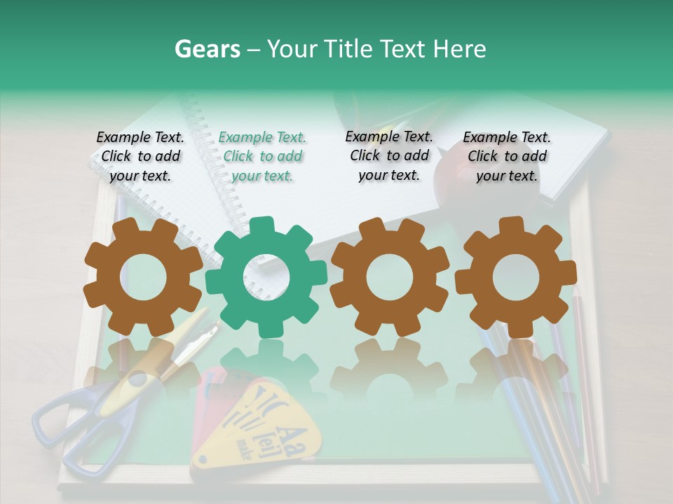 Class Pens Draw PowerPoint Template