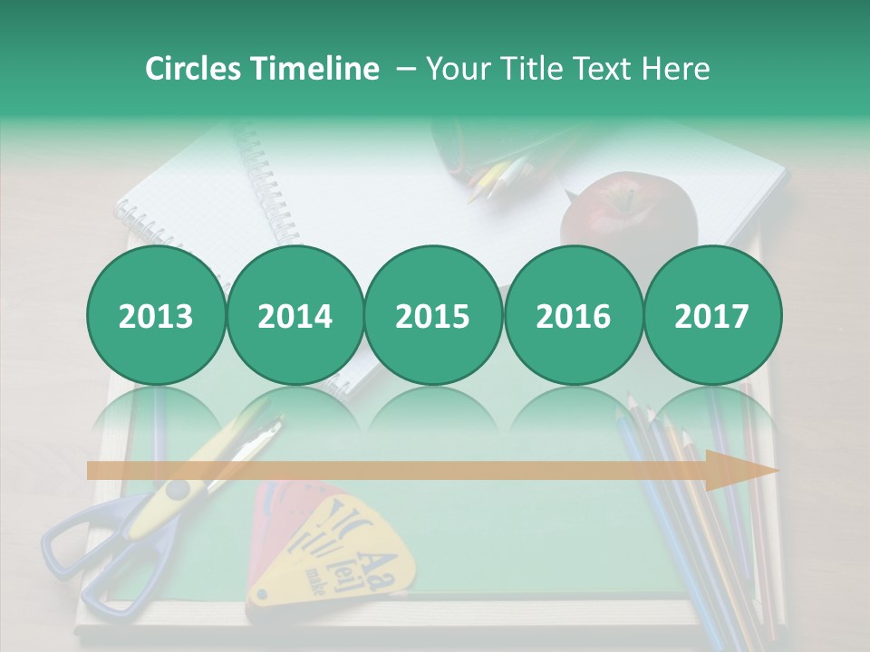 Class Pens Draw PowerPoint Template