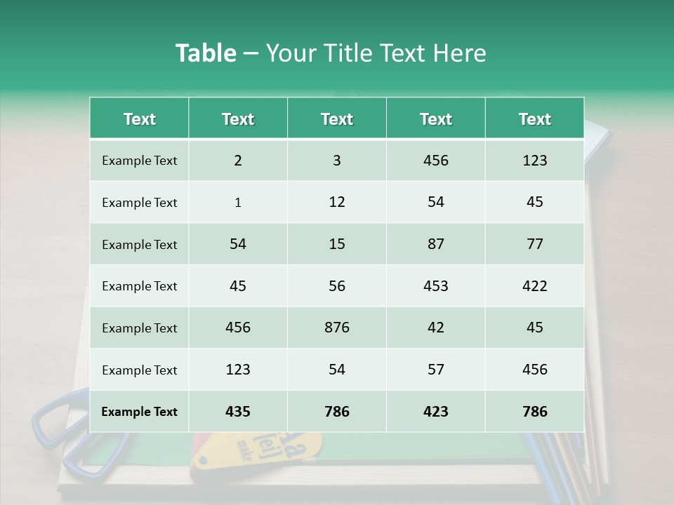 Class Pens Draw PowerPoint Template
