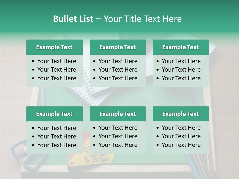 Class Pens Draw PowerPoint Template