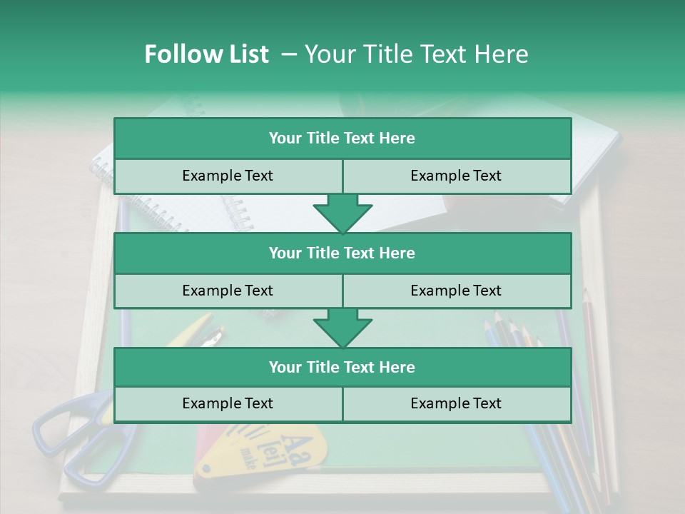 Class Pens Draw PowerPoint Template