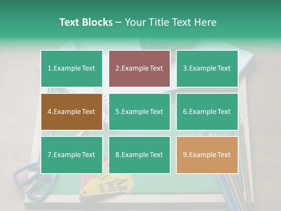 Class Pens Draw PowerPoint Template