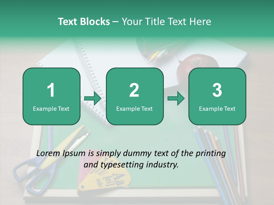 Class Pens Draw PowerPoint Template