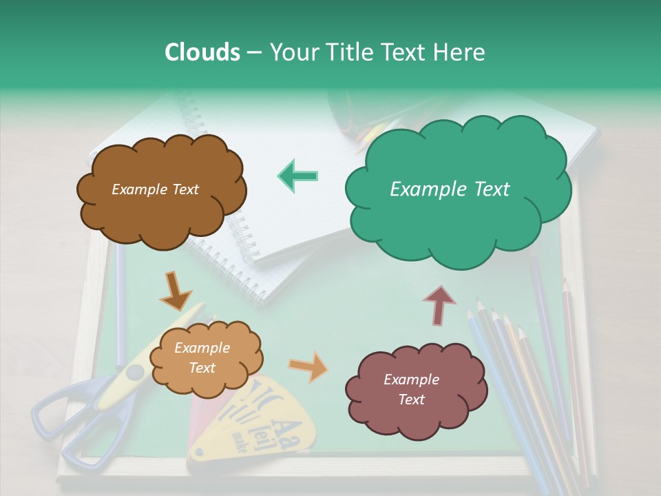 Class Pens Draw PowerPoint Template