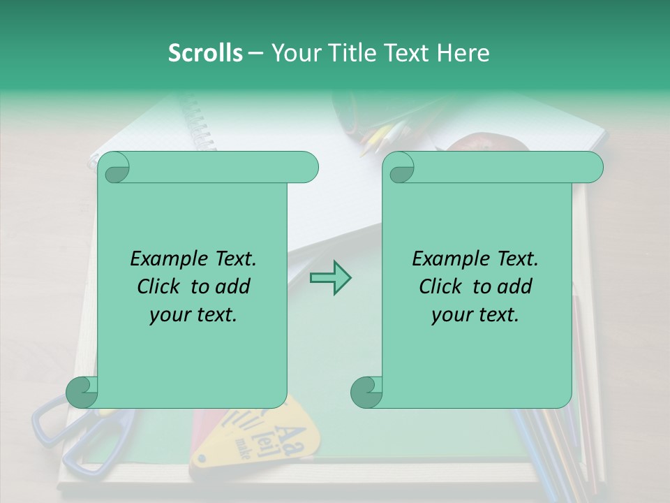 Class Pens Draw PowerPoint Template