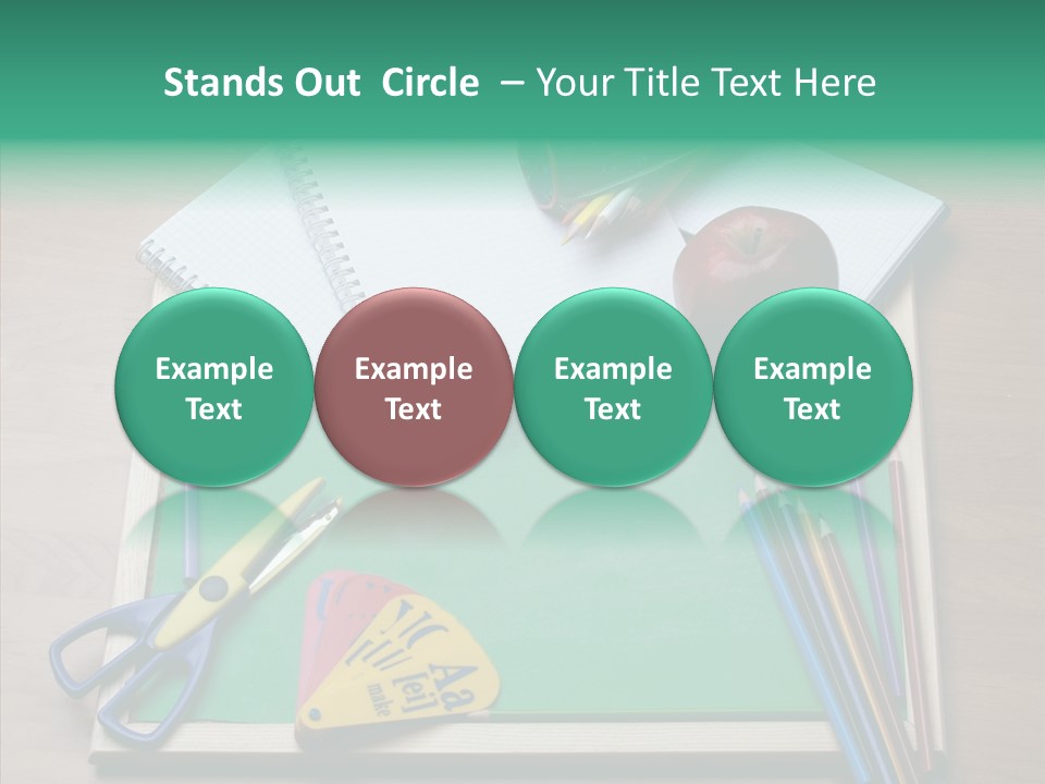 Class Pens Draw PowerPoint Template