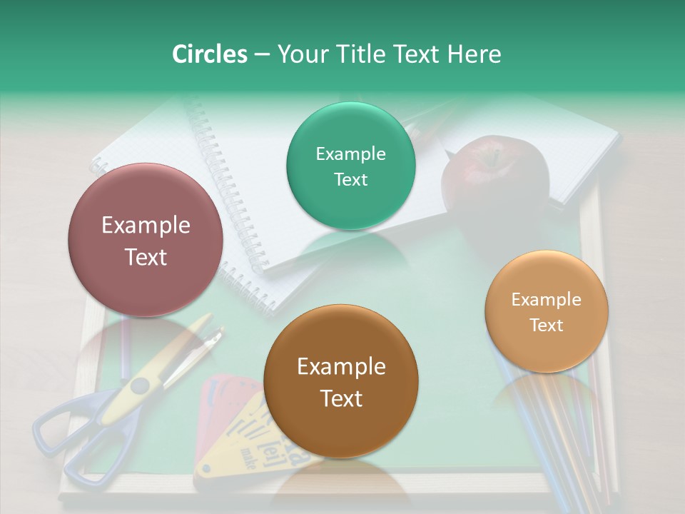Class Pens Draw PowerPoint Template