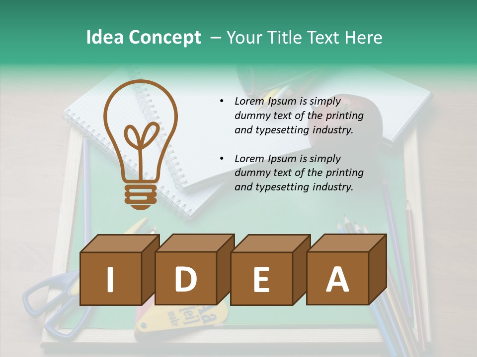 Class Pens Draw PowerPoint Template