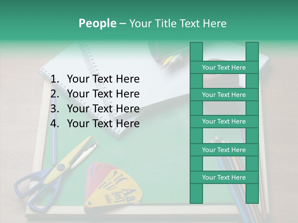Class Pens Draw PowerPoint Template