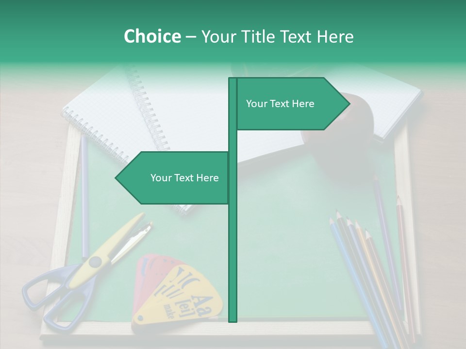 Class Pens Draw PowerPoint Template