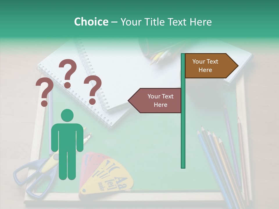 Class Pens Draw PowerPoint Template