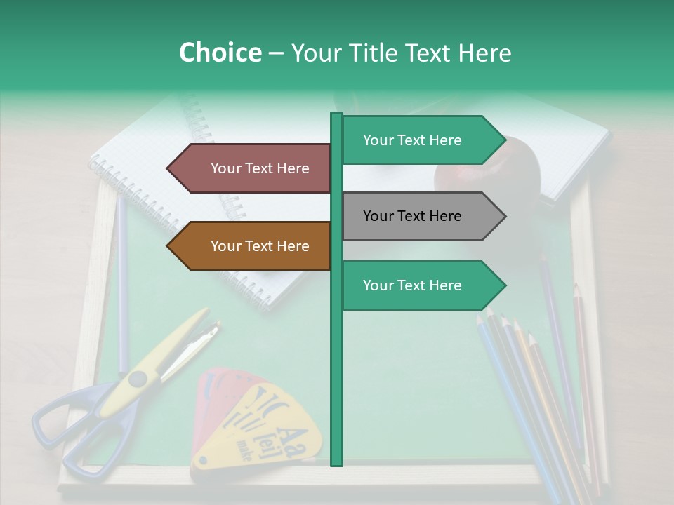 Class Pens Draw PowerPoint Template