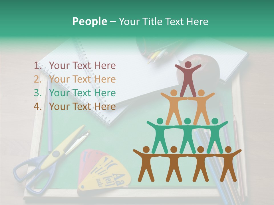 Class Pens Draw PowerPoint Template