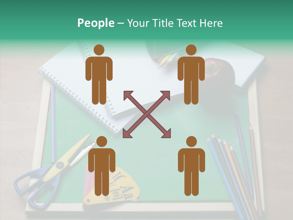 Class Pens Draw PowerPoint Template