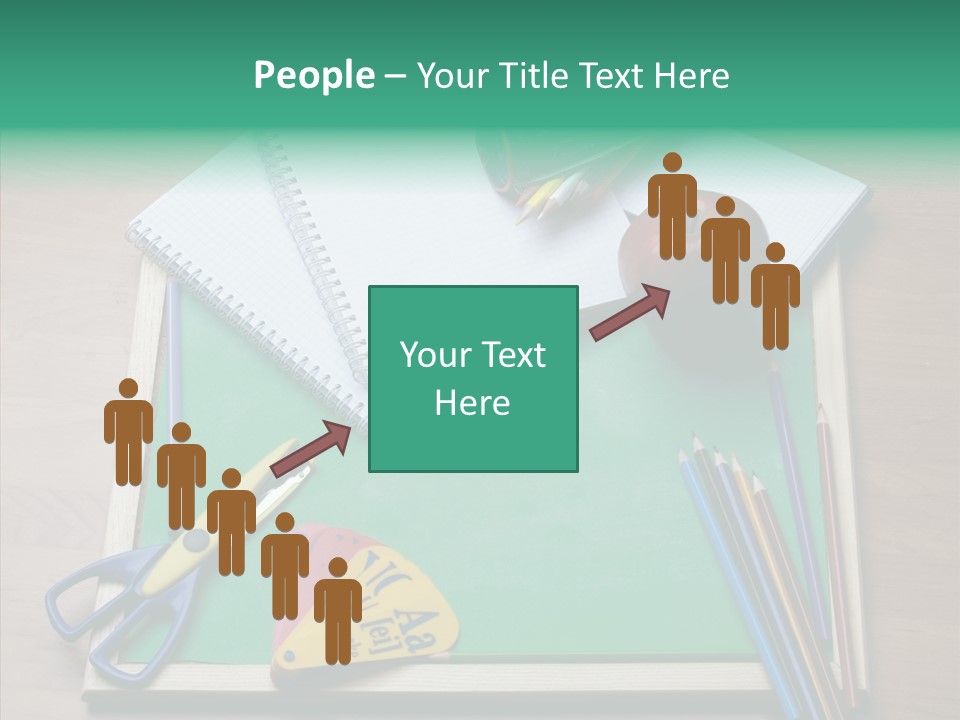 Class Pens Draw PowerPoint Template