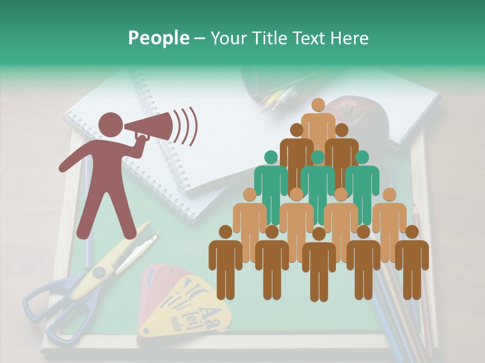 Class Pens Draw PowerPoint Template