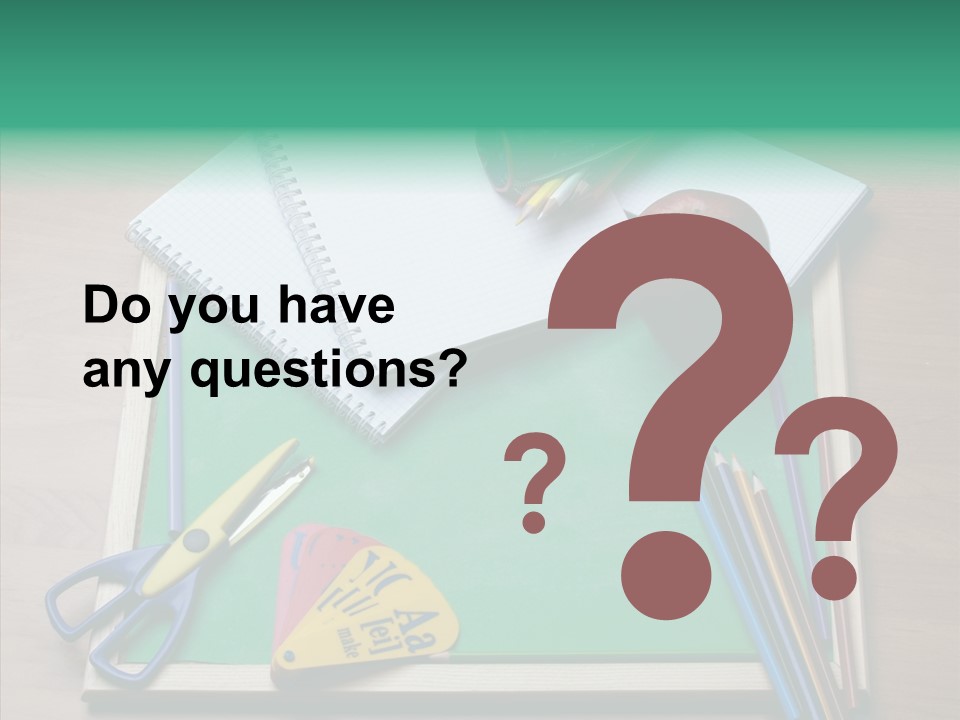 Class Pens Draw PowerPoint Template