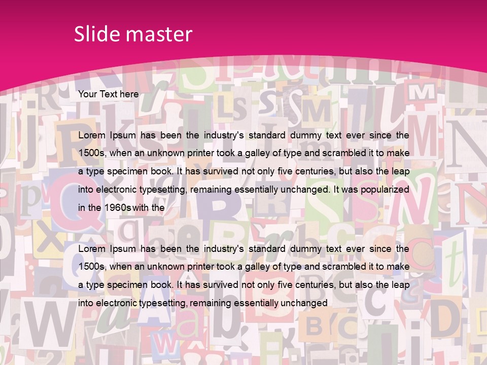 Newspaper Collage Background PowerPoint Template