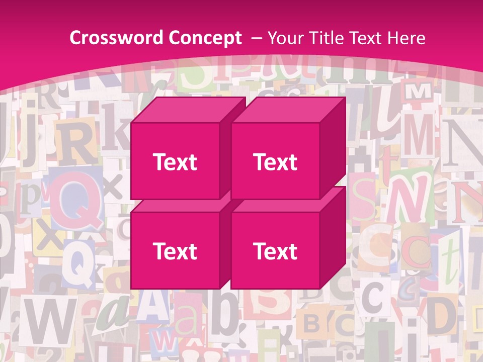 Newspaper Collage Background PowerPoint Template