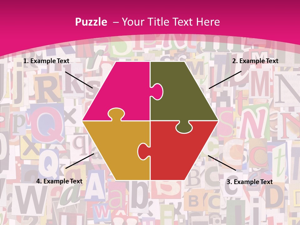 Newspaper Collage Background PowerPoint Template