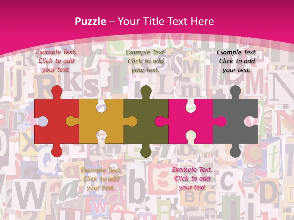 Newspaper Collage Background PowerPoint Template