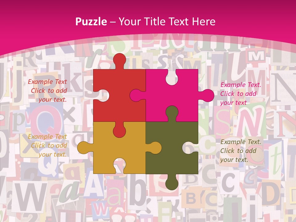 Newspaper Collage Background PowerPoint Template