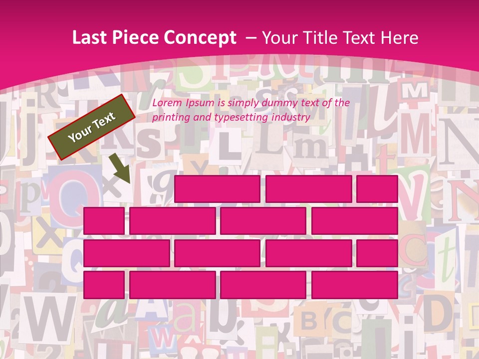 Newspaper Collage Background PowerPoint Template