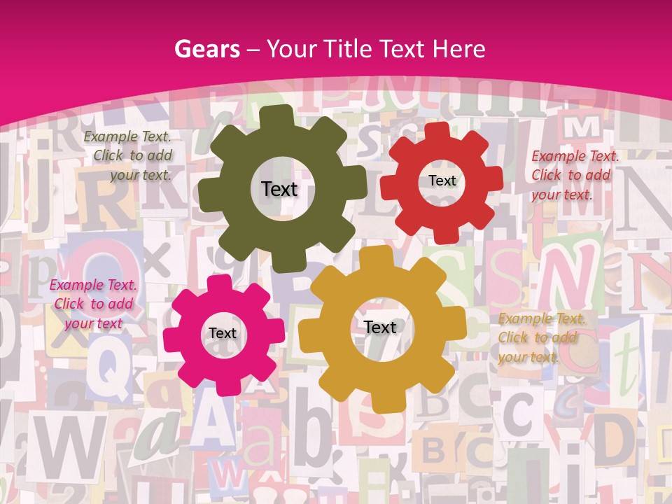 Newspaper Collage Background PowerPoint Template