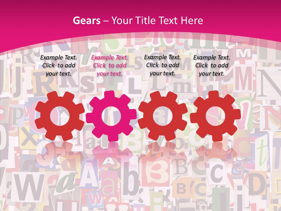 Newspaper Collage Background PowerPoint Template