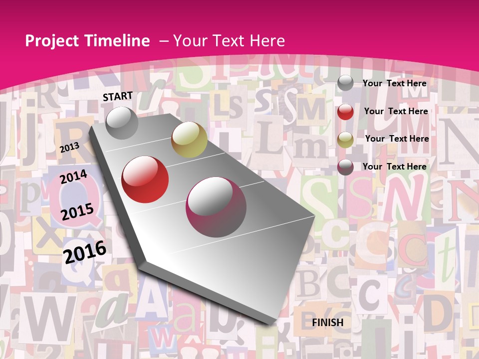 Newspaper Collage Background PowerPoint Template