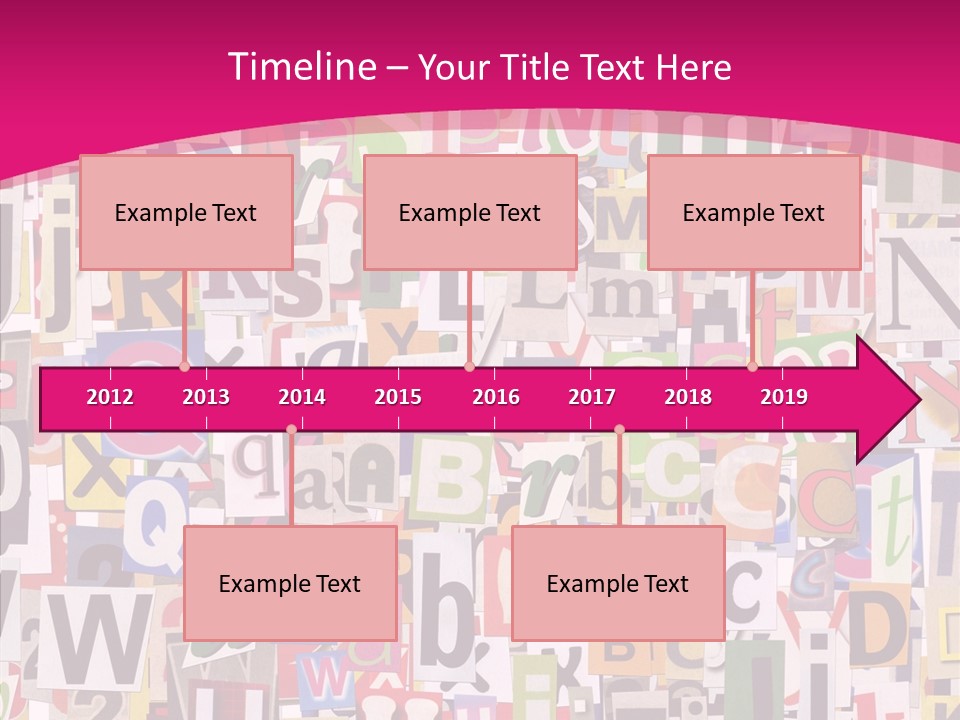 Newspaper Collage Background PowerPoint Template