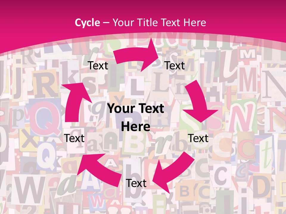 Newspaper Collage Background PowerPoint Template