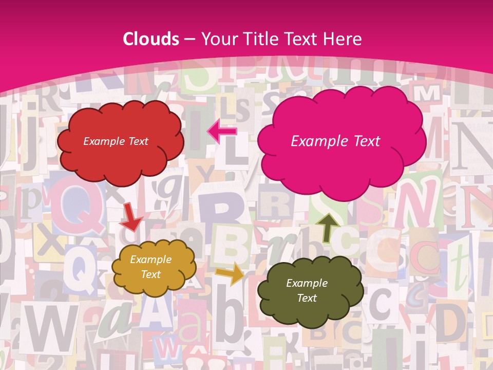 Newspaper Collage Background PowerPoint Template