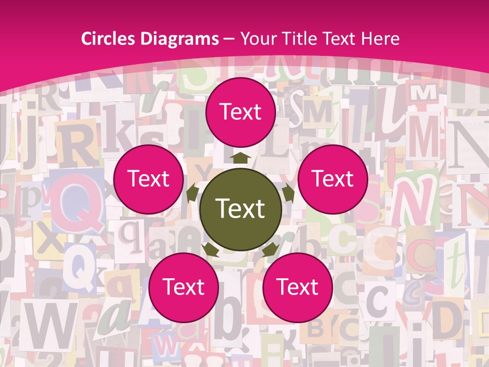 Newspaper Collage Background PowerPoint Template