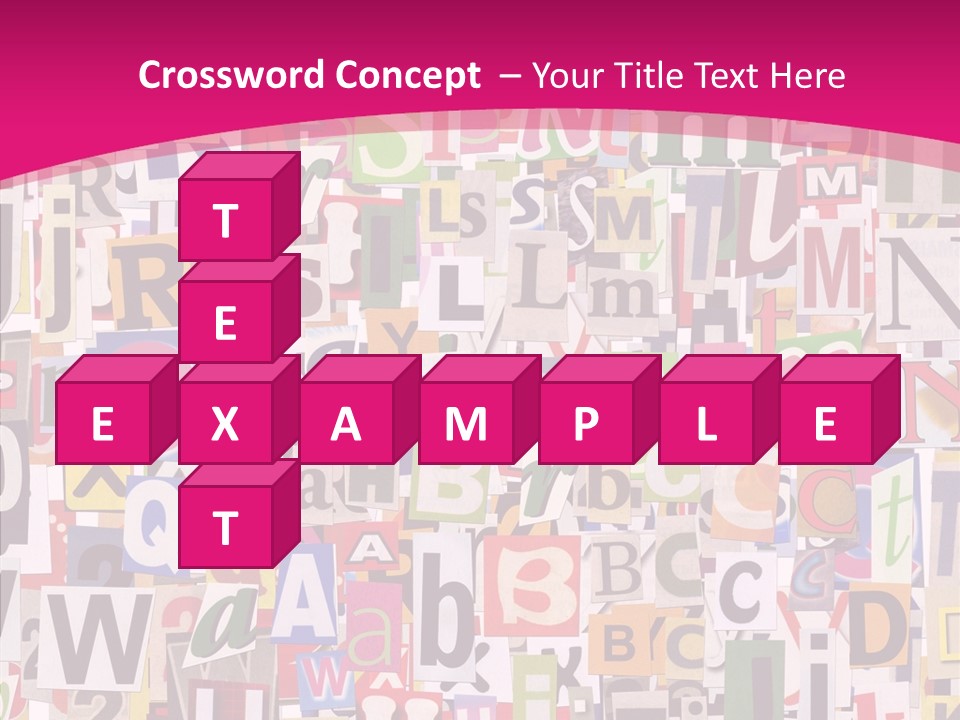 Newspaper Collage Background PowerPoint Template