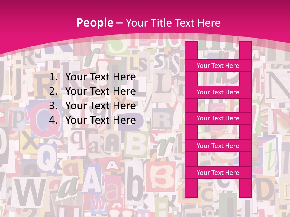 Newspaper Collage Background PowerPoint Template