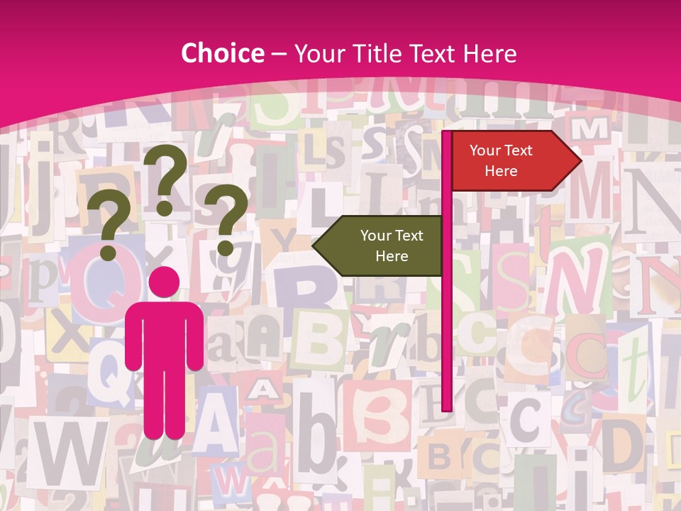 Newspaper Collage Background PowerPoint Template