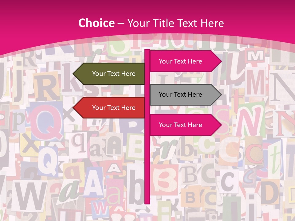 Newspaper Collage Background PowerPoint Template