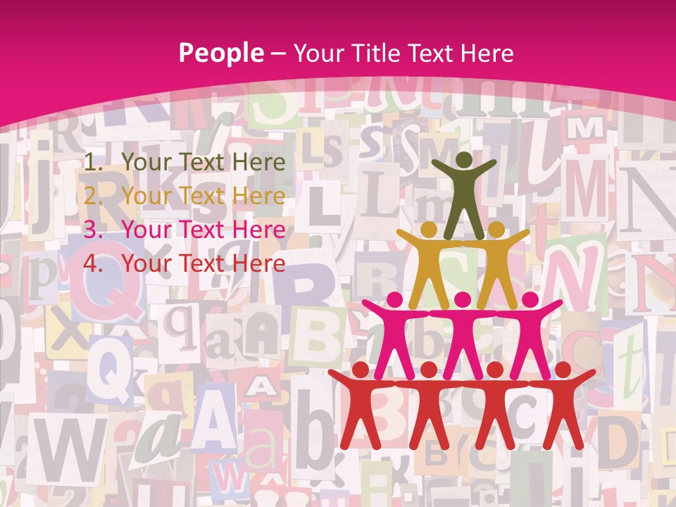 Newspaper Collage Background PowerPoint Template