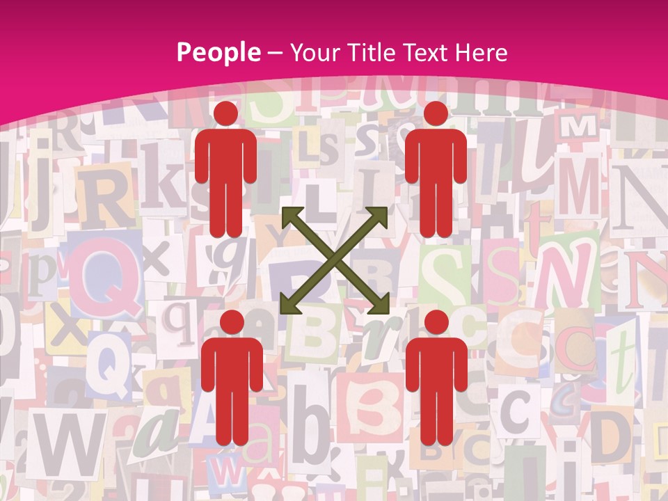 Newspaper Collage Background PowerPoint Template