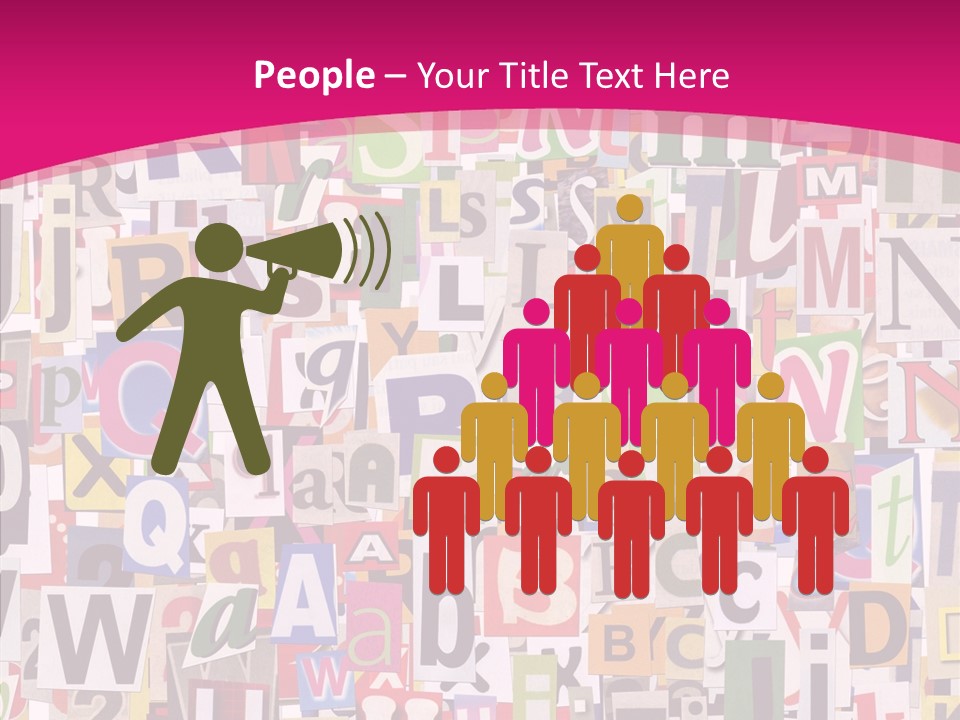 Newspaper Collage Background PowerPoint Template