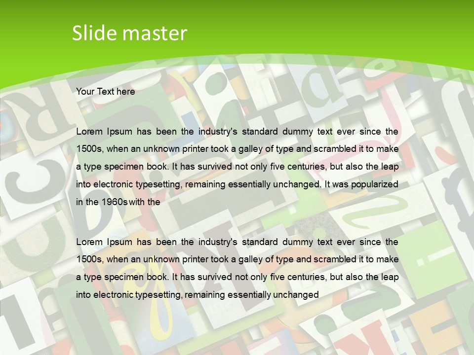 Newspaper Clippings Textures PowerPoint Template