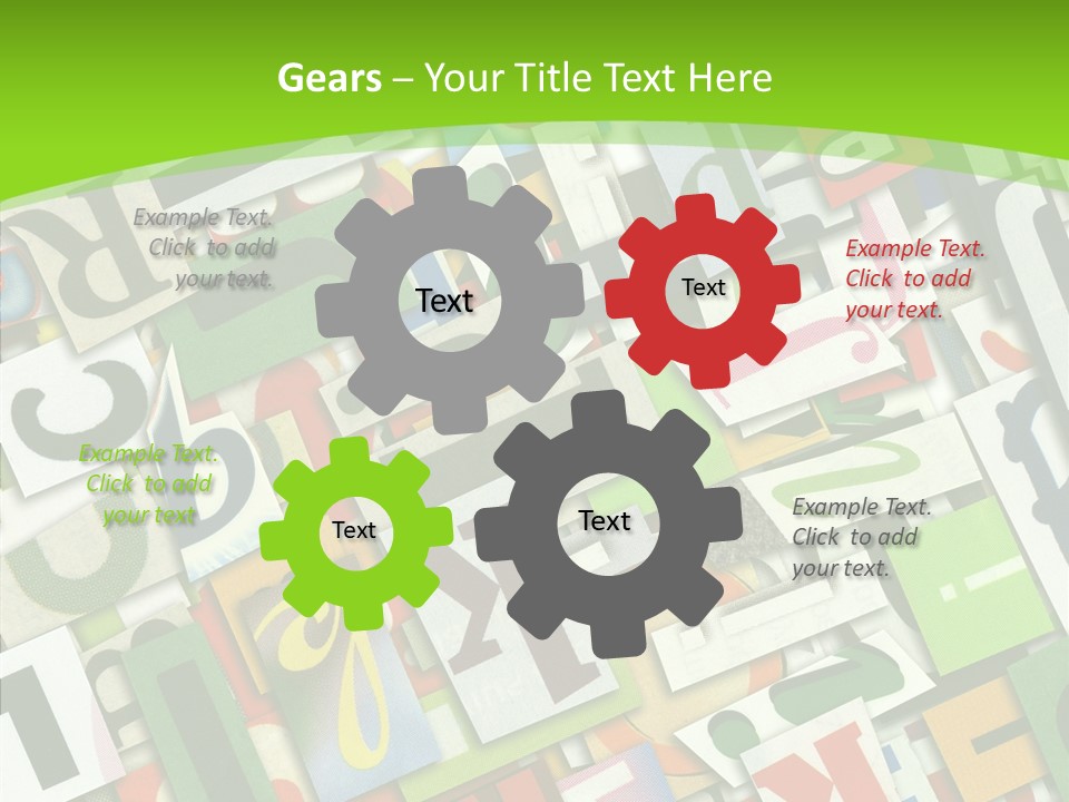 Newspaper Clippings Textures PowerPoint Template