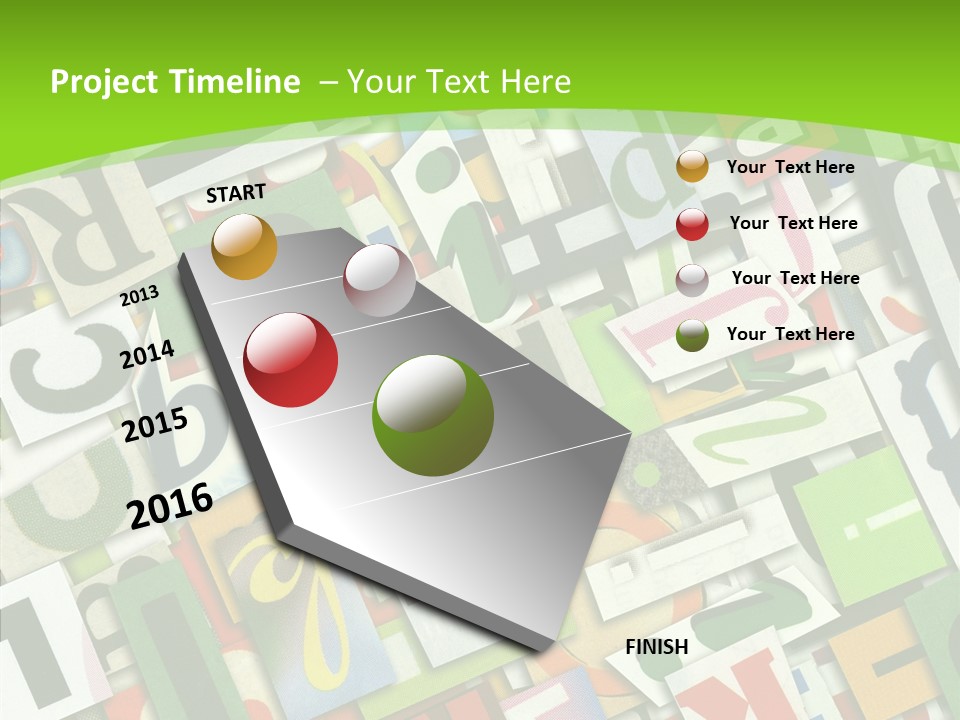Newspaper Clippings Textures PowerPoint Template