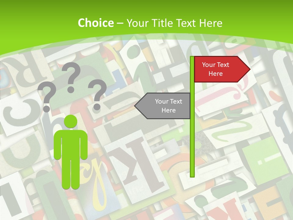 Newspaper Clippings Textures PowerPoint Template